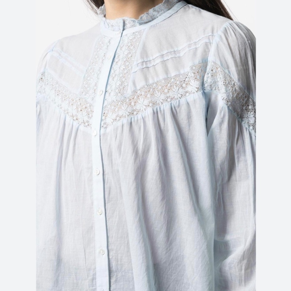 ba&sh Irene Buttoned Lace Shirt - Picture 4 of 16